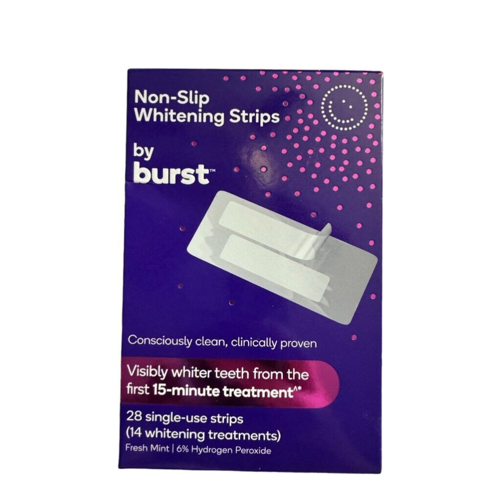 Burst Teeth Whitening Strips 28 Count Fresh Mint 2026 New